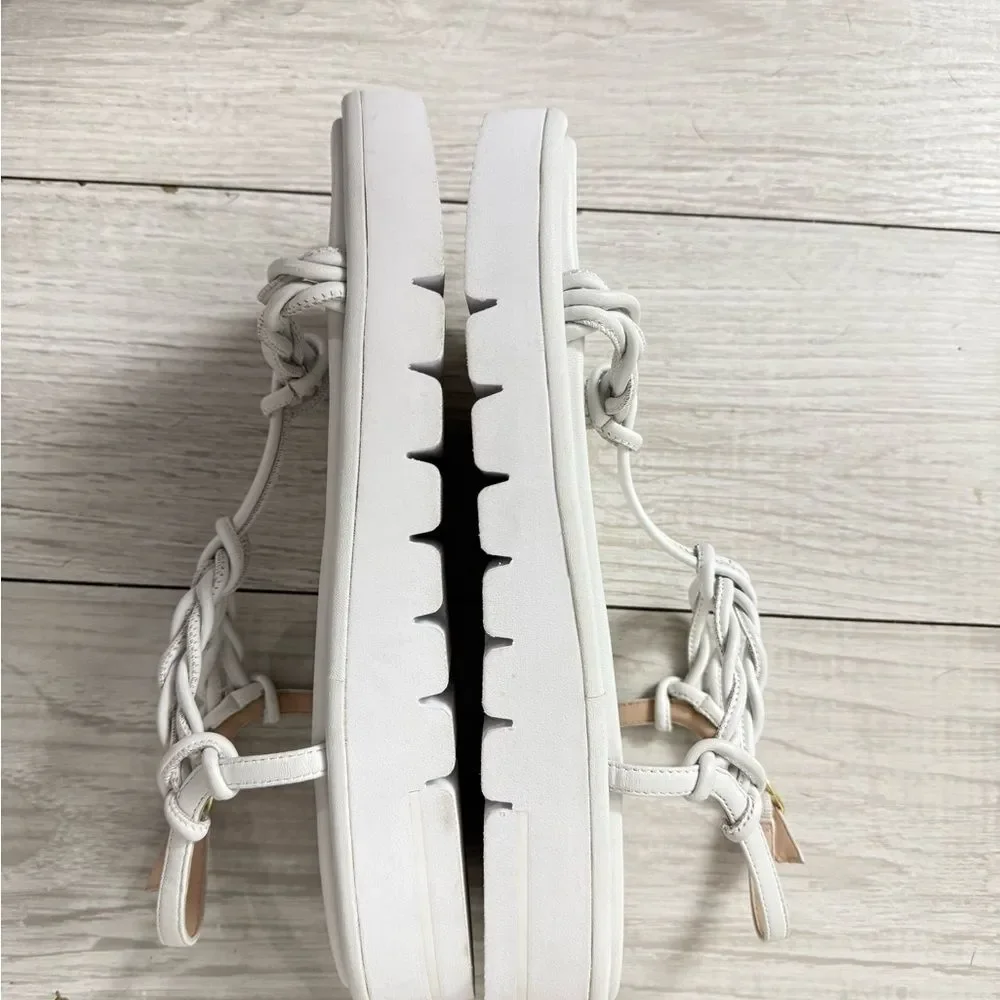 Stuart weitzman CALYPSO LIFT SANDAL WHITE size 9.5 /40